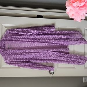 Lavender Lacy Cardigan